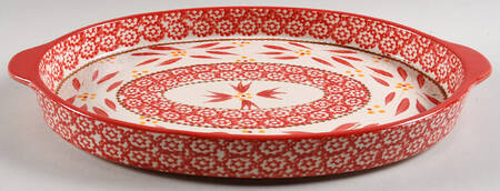 Old World Red Lid-It for 14" Oval Baker