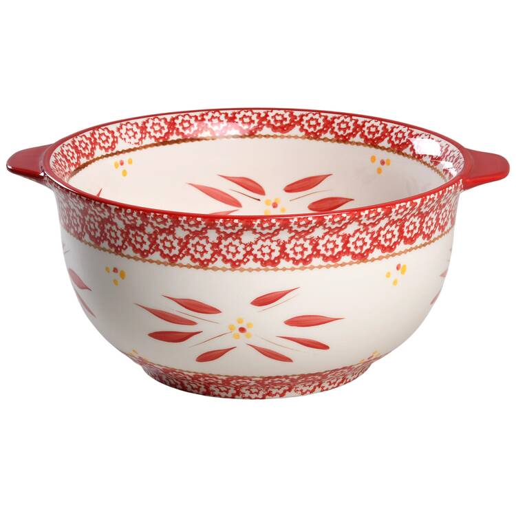 Old World Red Cake Dome/Bowl for Convertible Set