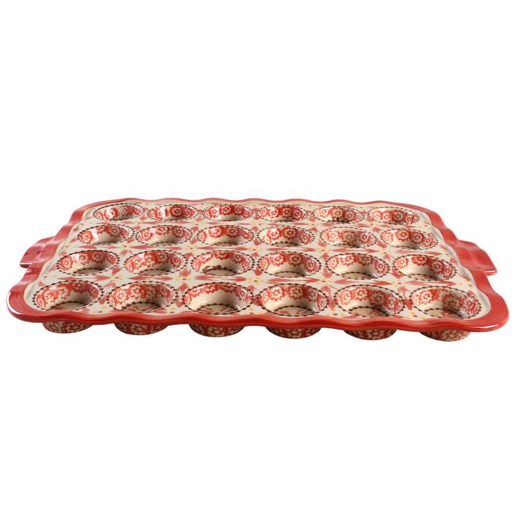 Old World Red Muffin Pan (Holds 24 Mini Muffins)
