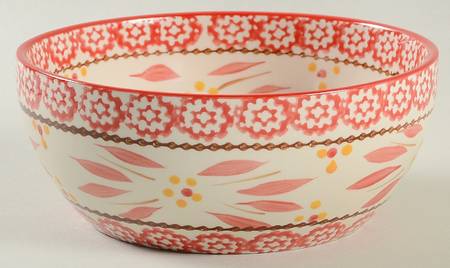 Old World Red Soup/Cereal Bowl