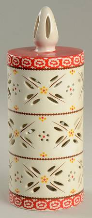Old World Red Large Luminary Candle (Battery Operated)