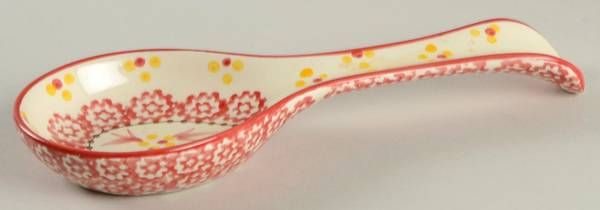 Old World Red Spoon Rest/Holder (Holds 1 Spoon)