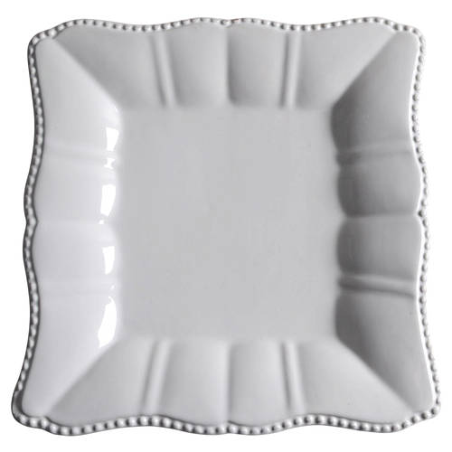 Le Provence White Square Salad Plate