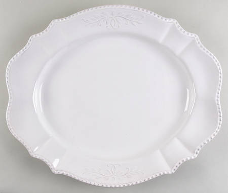 Le Provence White 20" Oval Serving Platter