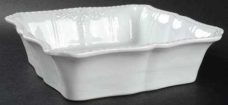 Le Provence White 10" Square Baker