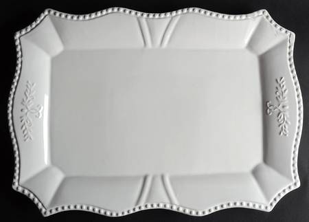 Le Provence White 18" Rectangular Serving Platter