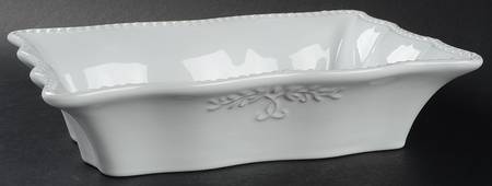 Le Provence White 11" Rectangular Baker