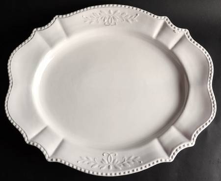 Le Provence White 21" Oval Serving Platter