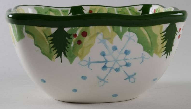 Hometown Christmas 7" Square Mixing Bowl