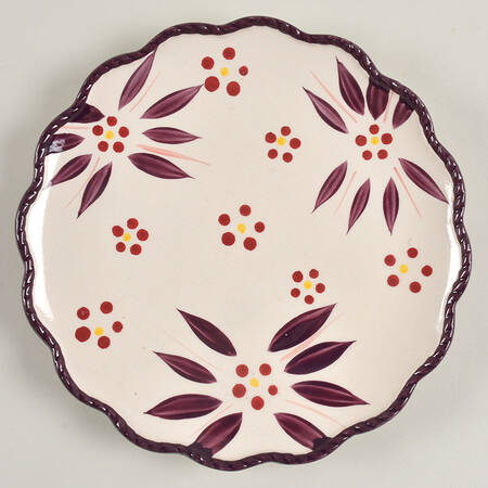 Old World Eggplant Salad Plate by Temp-Tations
