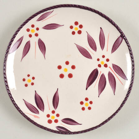 Old World Eggplant Coupe Bread & Butter Plate by Temp-Tations