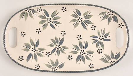 Old World Gray Sandwich Tray for Covered Soup & Sandwich Set