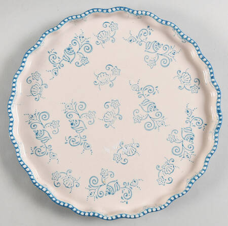 Floral Lace Summer Lid-It for 10" Quiche (Trivet, Tray, Lid)