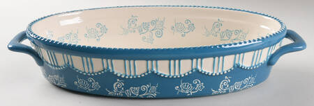Floral Lace Summer Oval Corn Cob Baker No Lid