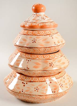 Old World Orange Spice Christmas Tree Stacking Set