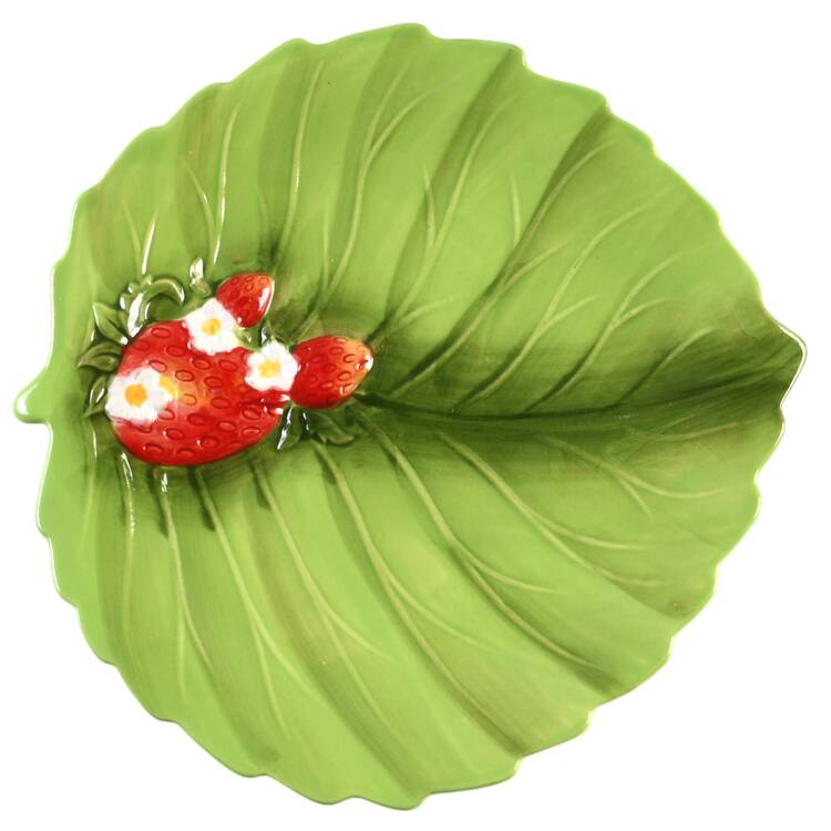 Figural Fruit Strawberry Salad Plate by Temp-Tations