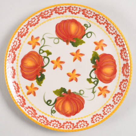 Pumpkin Patch Salad Plate by Temp-Tations