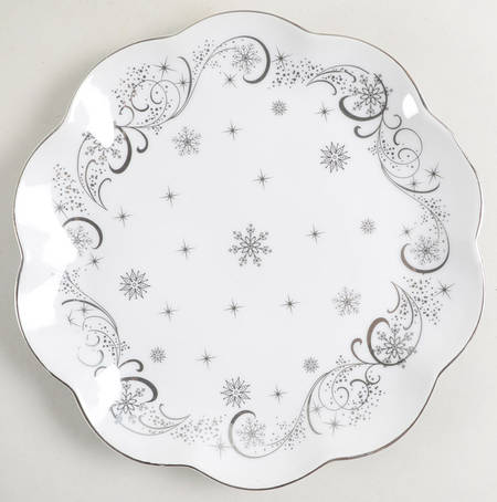 Metallic Christmas Eve Salad Plate by Temp-Tations