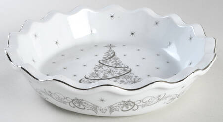 Metallic Christmas Eve 10" Round Baker