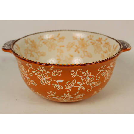 Floral Lace Spice 9" Round Handled Baker