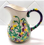 Figural Floral Violet 64 Oz Pitcher (For Bowl Set)