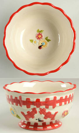 Gingham Garden Soup/Cereal Bowl