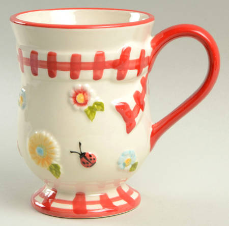 Gingham Garden Mug