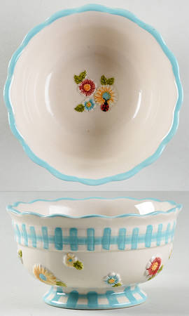 Gingham Garden Soup/Cereal Bowl