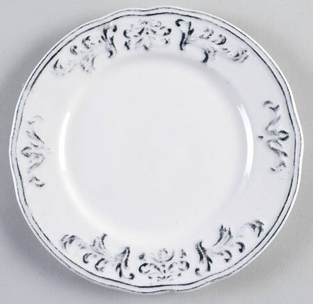 Athens Black Salad Plate