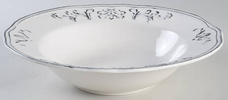 Athens Black Large Rim Soup Bowl