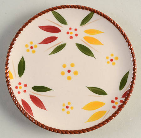 Old World Fallfetti Scalloped Bread & Butter Plate