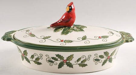 Cardinal 2 Quart Oval Covered Casserole