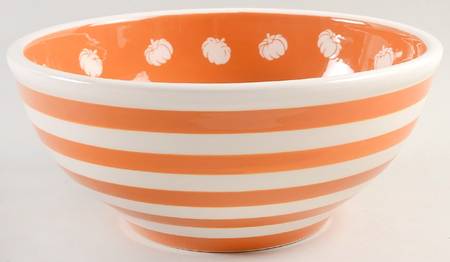 Pumpkin 11" Round Serving Bowl
