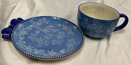 Floral Lace Winter Soup Mug & Sandwich Set