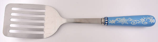 Floral Lace Winter Metal Slotted Spatula