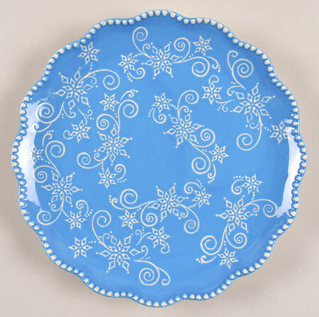 Floral Lace Winter Salad Plate by Temp-Tations