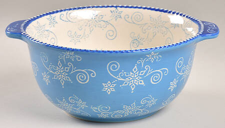 Floral Lace Winter 9" Mixing Bowl by Temp-Tations
