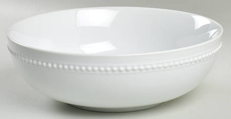 Beaded Cream Individual Dinner Bowl