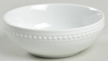 Beaded Cream Individual Dip Dish