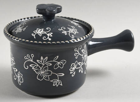 Floral Lace Gray Egg Pan with Lid