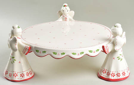 Angel 11" Diameter Pedestal Cake Stand