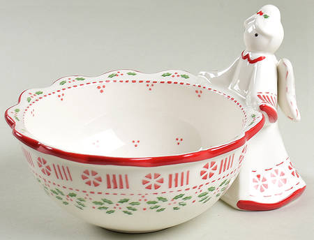 Angel Figural Open Candy Dish