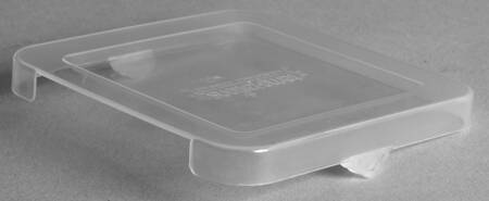 Carved Old World Blue Plastic Lid for Individual Square Baker