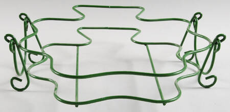 Floral Lace Shamrock Metal Stand for Figural Baker