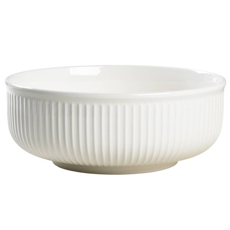3 Piece Porcelain Bowl Set 9" Round Serving Bowl