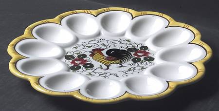 Early Provincial Deviled Egg Plate by Ucagco