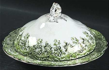 Florence Round Covered Butter with Strainer