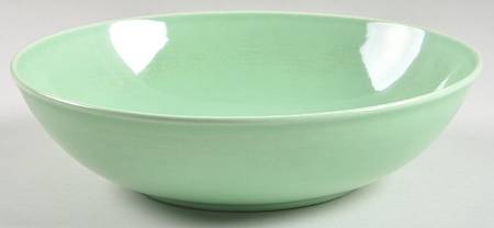 Ballerina Jade Green 9" Round Vegetable Bowl