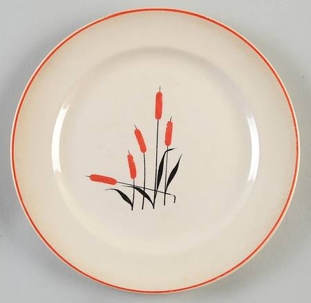 Cattail (Camwood) Salad Plate