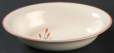 Cattail (Camwood) 9" Oval Vegetable Bowl by Universal